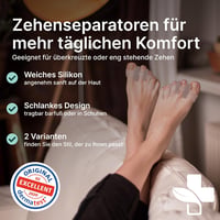 Yogamedic 4 darabos lábujj szeparátor szett hallux valgus kezeléshez 2