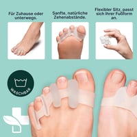 Yogamedic 4 darabos lábujj szeparátor szett hallux valgus kezeléshez 6