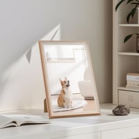 Set 4 rame foto YoHyien 20x30 cm, ramă foto verticală pentru masă și perete, ramă cu geam din plexiglas, aspect de lemn 6