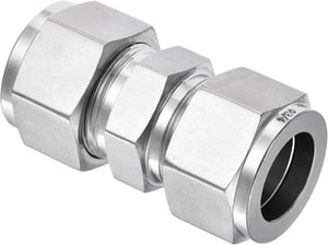 YOKIVE ravni kompresijski adapter za cijevi od nehrđajućeg čelika 316 - srebrni - 3/4"