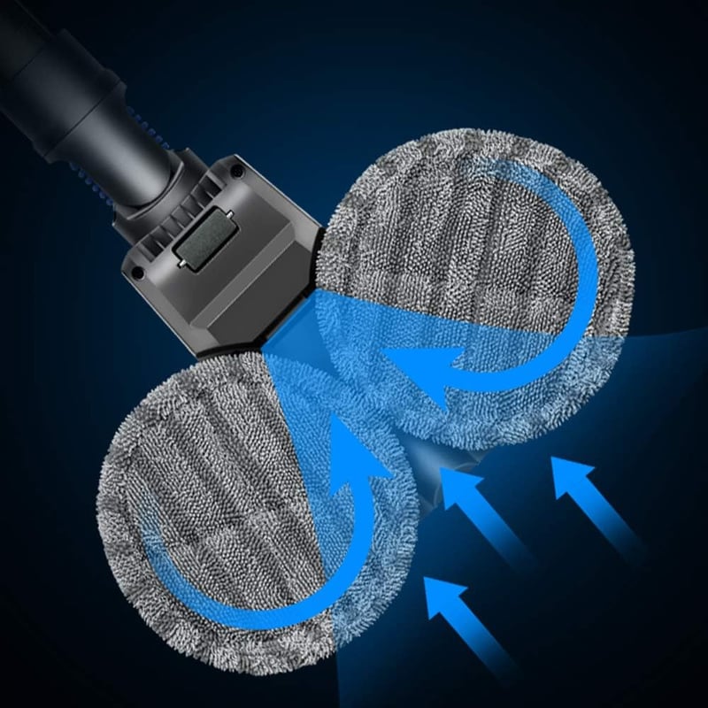 Yolando Elektromos Felmosófej Dyson V7 V8 V10 V11 V15 Porszívókhoz - Víztartályos Padlótisztító Kiegészítő 12 Mosható Mopfejjel Kemény Padló