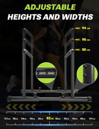YOLEO Állítható Dip Bar 500kg Terhelhetőség Hordozható Edzésrúd Testnyomás Gyakorlatokhoz 3