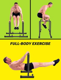 YOLEO Állítható Dip Bar 500kg Terhelhetőség Hordozható Edzésrúd Testnyomás Gyakorlatokhoz 8