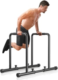 YOLEO Állítható Dip Bar 500kg Terhelhetőség Hordozható Edzésrúd Testnyomás Gyakorlatokhoz 4