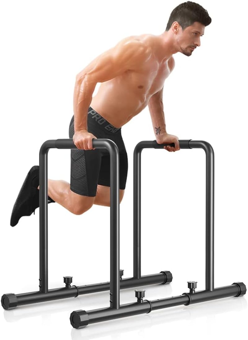 YOLEO Állítható Dip Bar 500kg Terhelhetőség Hordozható Edzésrúd Testnyomás Gyakorlatokhoz