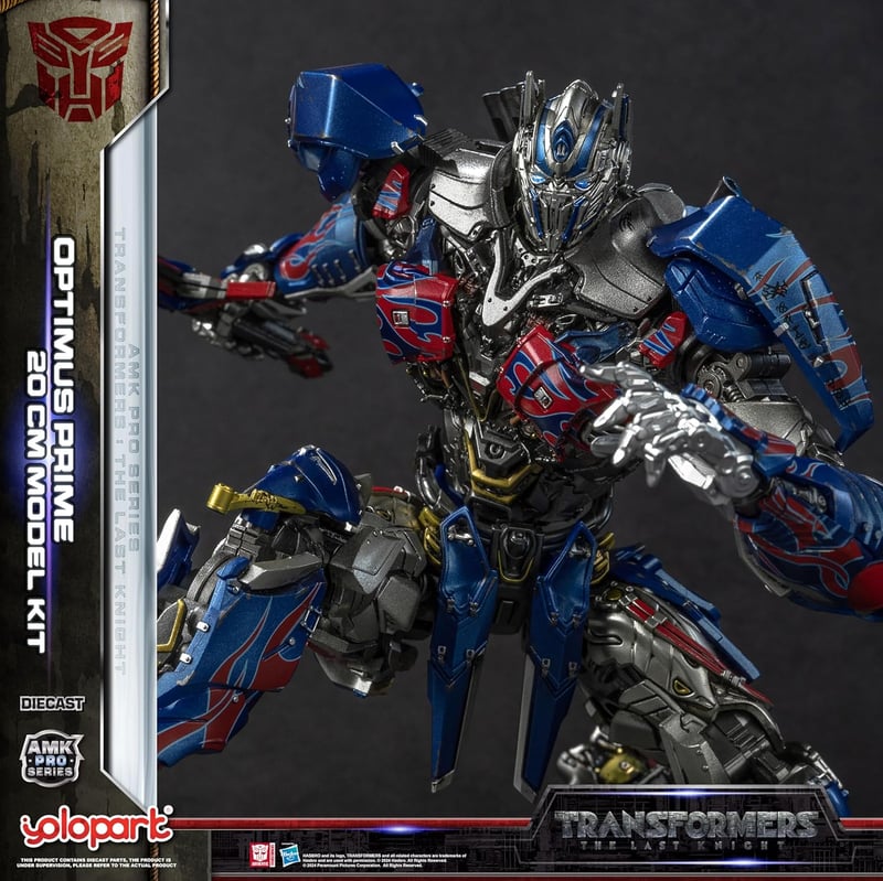 YOLOPARK Transformers The Last Knight Optimus Prime mozgatható akciófigura 20cm