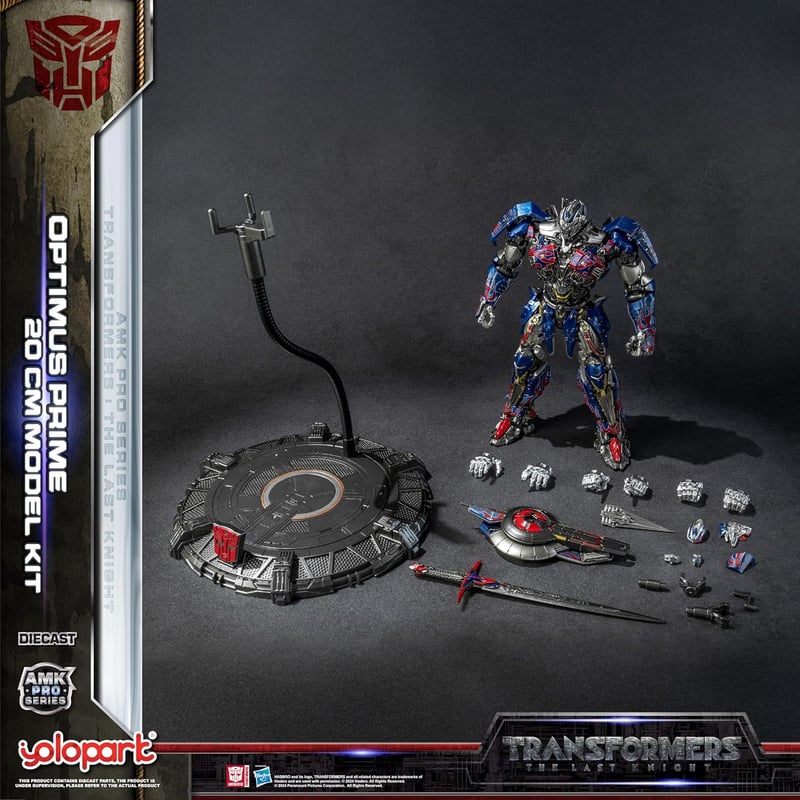 YOLOPARK Transformers The Last Knight Optimus Prime mozgatható akciófigura 20cm