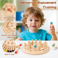Drevené pexeso yolzhxe, spoločenská hra Montessori, drevené puzzle na trénovanie pamäti, vzdelávacia hra od 4 rokov, darček k narodeninám 3