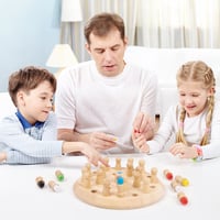 Drevené pexeso yolzhxe, spoločenská hra Montessori, drevené puzzle na trénovanie pamäti, vzdelávacia hra od 4 rokov, darček k narodeninám 7