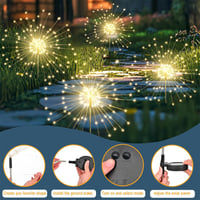 Yomistar 150 LED napelemes kerti lámpa szett, 8 üzemmód, vízálló kültéri világítás 3