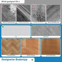 Yonality 24 bucăți patine din pâslă autoadezivă pentru picioarele mobilierului, tălpi din pâslă de 7 mm grosime pentru scaune și mobilă, protecție pentru podea și anti-zgârieturi 3