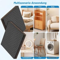 Yonality 24 bucăți patine din pâslă autoadezivă pentru picioarele mobilierului, tălpi din pâslă de 7 mm grosime pentru scaune și mobilă, protecție pentru podea și anti-zgârieturi 2