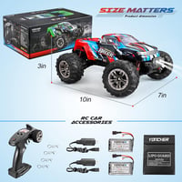YONCHER YC250 62km/h 4WD RC Monster Truck Brushless Távirányítós Autó 2 Akkumulátor 6
