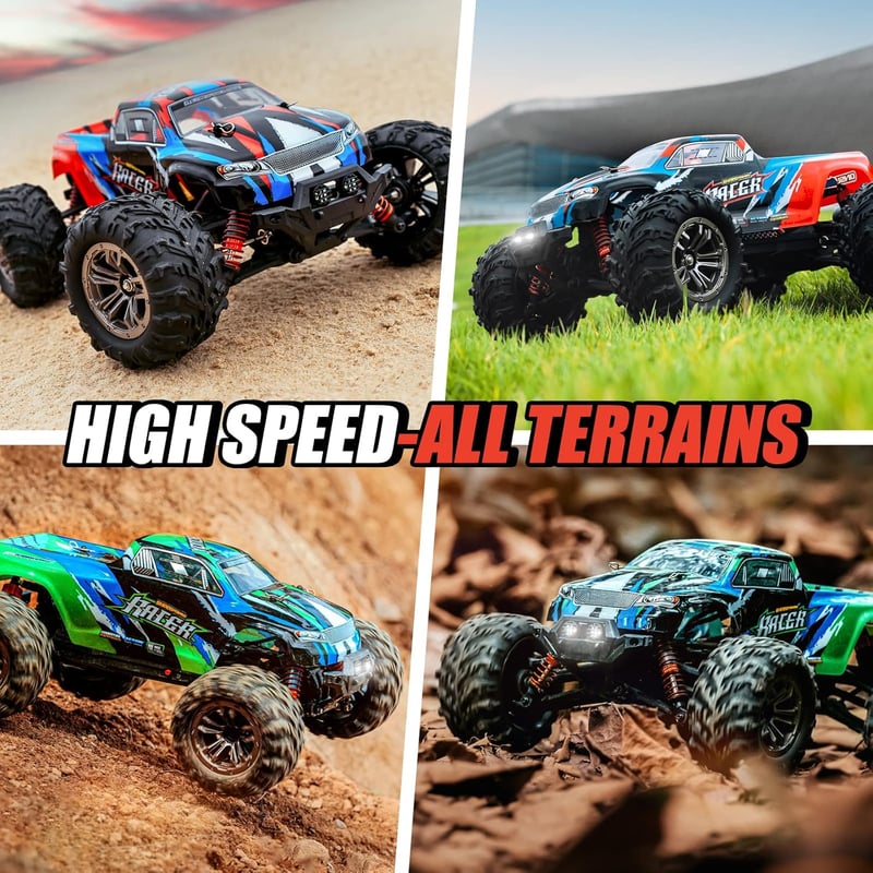 YONCHER YC250 62km/h 4WD RC Monster Truck Brushless Távirányítós Autó 2 Akkumulátor