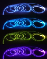 YONGMING 5M LED szalag autóhoz 7 szín neon belső világítás légkör dekoráció 8