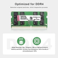 Yongxinsheng DDR4 2666MHz 8GB Laptop RAM SODIMM Memória Modul - 8 GB, Green, 2666 MHz 4