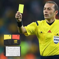 Set de Arbitraj YONGYONGBUY - Cartonașe Roșii și Galbene cu Fluier Metalic, Șnur, Fișe de Scor și Creion pentru Meciuri de Fotbal și Baschet 6