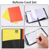 Set de Arbitraj YONGYONGBUY - Cartonașe Roșii și Galbene cu Fluier Metalic, Șnur, Fișe de Scor și Creion pentru Meciuri de Fotbal și Baschet 3