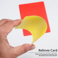 Set de Arbitraj YONGYONGBUY - Cartonașe Roșii și Galbene cu Fluier Metalic, Șnur, Fișe de Scor și Creion pentru Meciuri de Fotbal și Baschet 4