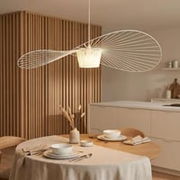 YONIISEA E27 Vintage Függőlámpa Nordik Stílusú Állítható Magasságú Fehér 80cm 4
