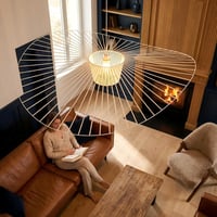 YONIISEA E27 Vintage Függőlámpa Nordik Stílusú Állítható Magasságú Fehér 80cm 3