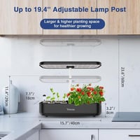 Yoocaa 12 növényes hidroponikus kertrendszer LED növénylámpa és automatikus időzítő 2