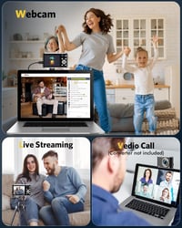 YOODEE 4K digitális fényképezőgép 16x zoom, 32GB memóriakártya, kompakt kamera 7