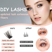 yooNoya 144 db 12 mm D görbület műszempilla fürt szett 5