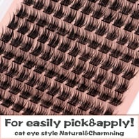 yooNoya 144 db 12 mm D görbület műszempilla fürt szett 3
