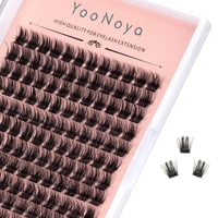 yooNoya 144 db 12 mm D görbület műszempilla fürt szett 1