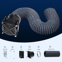 YOOPAI 3D Nyomtató Szűrő Ventilátor Készlet Füst és Szag Elszíváshoz, Csendes Kipufogó Rendszer Fekete 5