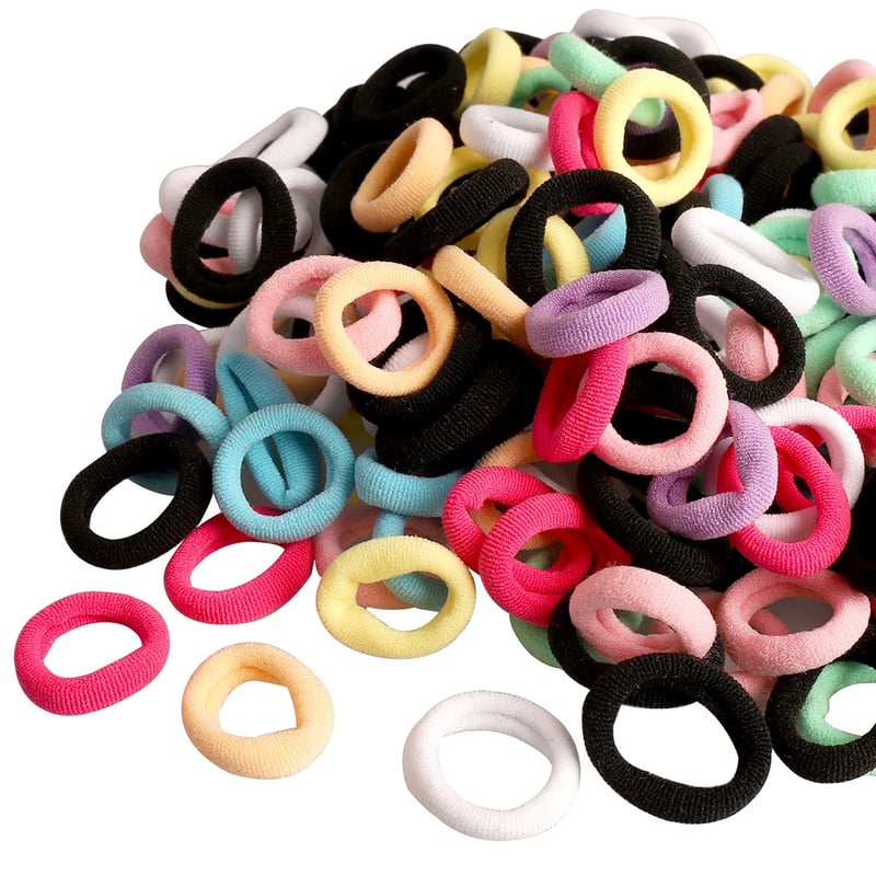 Yoosso 200 db Mini Hajgumi Lányoknak - 20 mm Színes Rugalmas Hajpánt Gyerekeknek, Kisbabáknak - Kényelmes, Fém Nélküli Hajdíszek Különböző F
