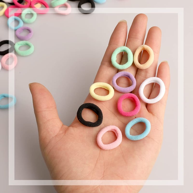 Yoosso 200 db Mini Hajgumi Lányoknak - 20 mm Színes Rugalmas Hajpánt Gyerekeknek, Kisbabáknak - Kényelmes, Fém Nélküli Hajdíszek Különböző F