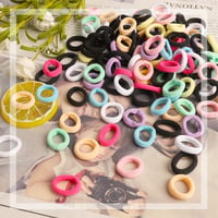 Yoosso 200 db Mini Hajgumi Lányoknak - 20 mm Színes Rugalmas Hajpánt Gyerekeknek, Kisbabáknak - Kényelmes, Fém Nélküli Hajdíszek Különböző F 5
