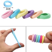 Yoosso 200 db Mini Hajgumi Lányoknak - 20 mm Színes Rugalmas Hajpánt Gyerekeknek, Kisbabáknak - Kényelmes, Fém Nélküli Hajdíszek Különböző F 2