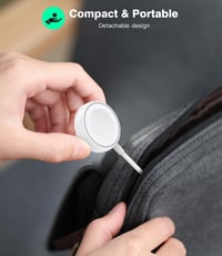 Yootech Mágneses Töltőállomás Apple Watch-hoz, Vezeték Nélküli Töltőpad Series 11/10/9/8/7/6/5/4/3/SE/Ultra Kompatibilis - Fehér 5
