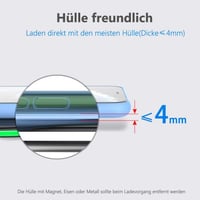 YOOTECH Vezeték Nélküli Töltő, 7.5W iPhone XS MAX/XR/XS/X/8 Plus, 10W Gyors Töltőállomás Galaxy S10/S9/Note 9/S8/S7 Telefonokhoz 5