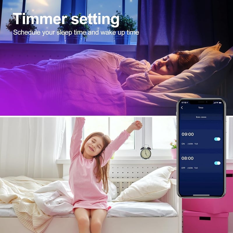 YOOULIT 12M RGB LED szalag Bluetooth vezérléssel távirányítóval