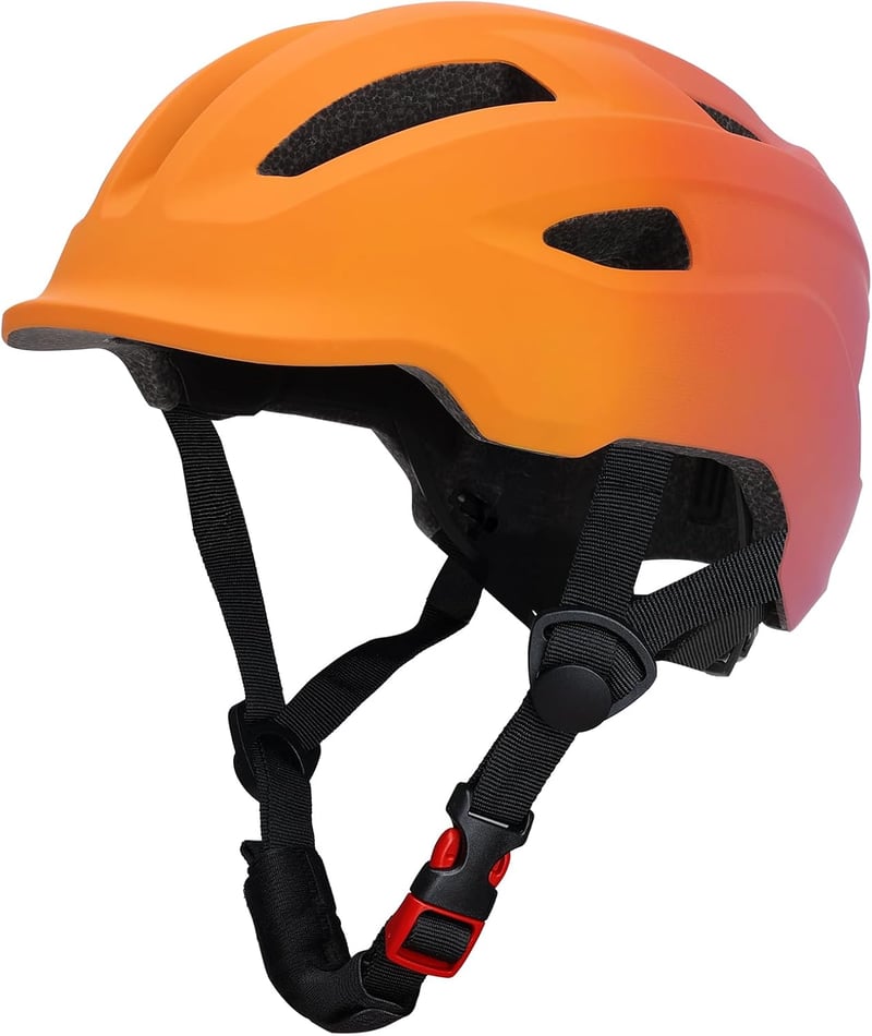 YooxArmor Gyerek Kerékpáros Sisak 50-59cm, Állítható Roller Sisak Fiúknak Lányoknak