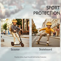 YooxArmor Gyerek Kerékpáros Sisak 50-59cm, Állítható Roller Sisak Fiúknak Lányoknak 8