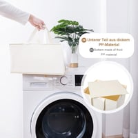 Yorbay Bambú Szennyestartó Kosár Kerekekkel - 108x32x43cm Fekete Tárolópolcos Rendszerező Fürdőszobába, Hálószobába, Nappaliba 6