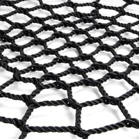 Yorbay Függőfotel Hálófotel Pókháló Függesztett Kötélekkel 200kg Terhelhetőség 100cm Fekete - diameter 100 cm, Black 5