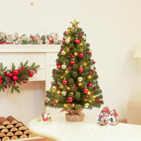 Yorbay Mini Karácsonyfa 70cm 50 LED Meleg Fehér 8 Mód Távirányítóval 7
