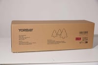 Yorbay Műfenyő 150 cm Beépített LED Világítással - Fehér Hópelyhes Karácsonyfa PE és PVC Anyagból, Könnyű Összeszerelés, Beltéri-Kültéri Dek 2