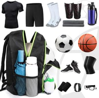 YOREPEK Futball Hátizsák Cipőtartóval és Labdatartóval, Vízálló Sporthátizsák 6