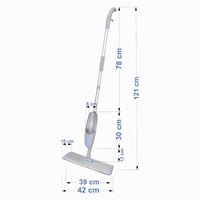 York Bacteria Stop Spray Mop felmosó permetezős funkcióval, 600 ml víztartállyal, 360 fokos forgással, mikroszálas kendővel, kemény padlókhoz 8
