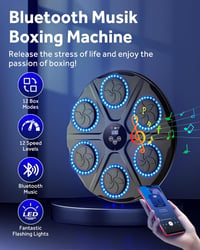 Yorraka Bluetooth Zenés Boxzsák LED Világítással 12 Sebességfokozat Felnőtteknek 3