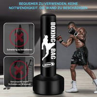Sac de box gonflabil YORWHIN pentru adulți, 180 cm – Sac de kickbox de sine stătător cu bază stabilă, pentru antrenamente de MMA, Muay Thai, karate și fitness, utilizare în interior și exterior 4