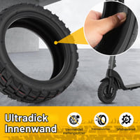 Bezdušová pneumatika Yosoo Health Gear 10x2.75-6.5 pre elektrokolobežky, off-road vákuová pneumatika, terénna pneumatika na elektrokolobežku 6