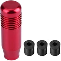 Yosoo Health Gear Buton Schimbător Viteze din Aluminiu pentru Cutie Manuală - 8,5 cm Manetă Schimbător Ergonomică, Culoare Roșie, cu 3 Adaptoare, Instalare Ușoară 1
